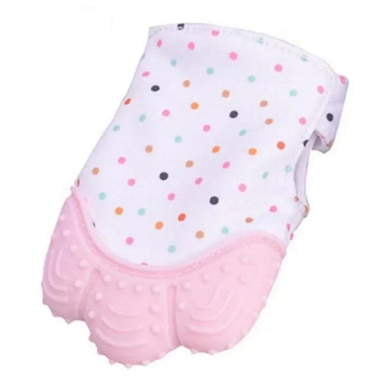 Pikkaboo Chew & Feed Teether with Fruit Pacifier Duo – Pink
