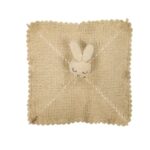Pikkaboo HeavenlyHugs Handmade Crochet Cotton Rabbit Toy Blanket – Beige