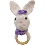 Pikkaboo – Heavenly Hugs Miss Rabbit Handmade Crochet Teether