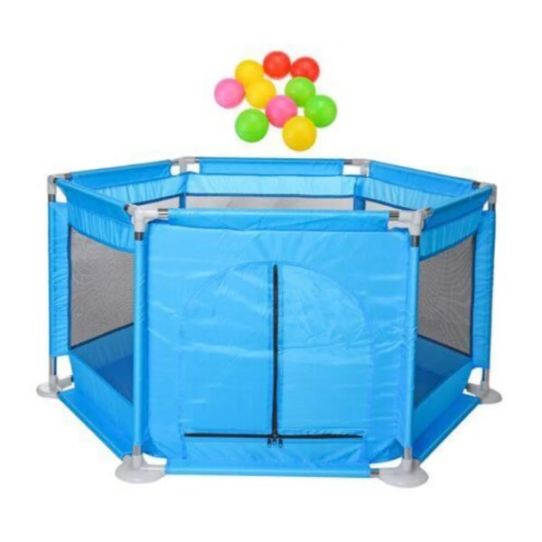 Pikkaboo – MyFunPlay Portable Playpen with 30 Free balls – Blue