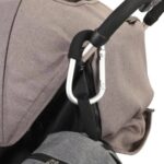 Pikkaboo – Universal Non Slip Metal Stroller Hook – Silver