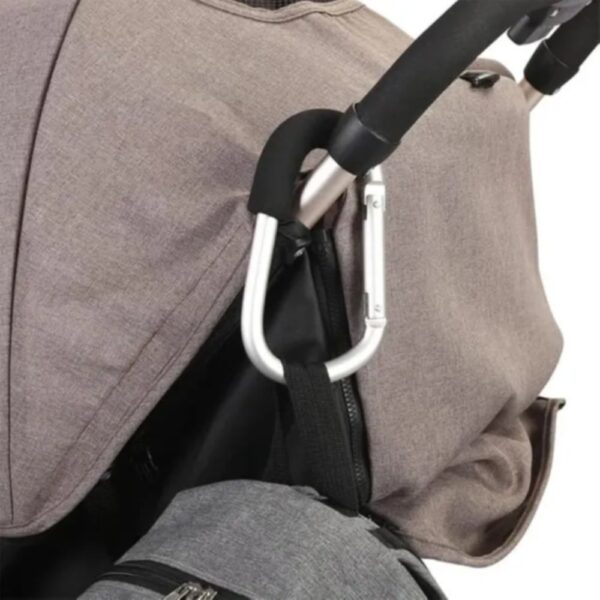Pikkaboo – Universal Non Slip Metal Stroller Hook – Silver