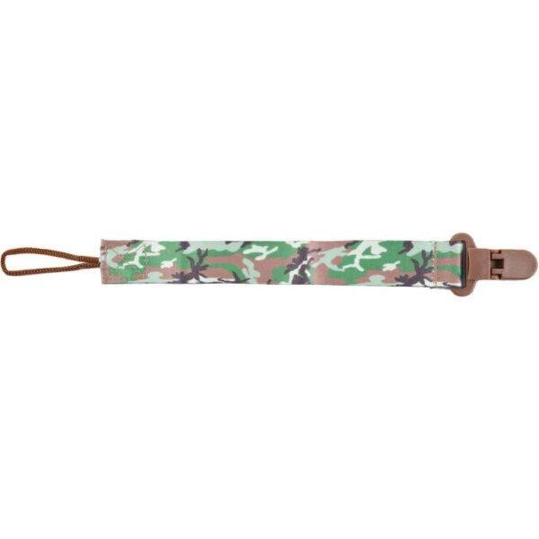 Pixie – Army Print Pacifier Holder