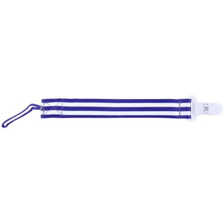 Pixie - Navy Stripe Print Pacifier Holder