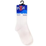 Pixie White Socks 2 Pairs 2-4Y