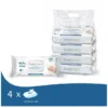 Purelements – Natural 99.9% Water Wipes – Pack of 4 – 256pcs