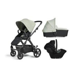 Silver Cross – Tide Stroller, Seat Unit With Carrycot – Sage/Black