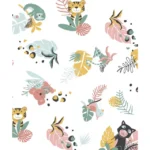 Tineo – 3-in-1 Smart & Fun Playmat, Jungle Buddies – 120 x 120 cm