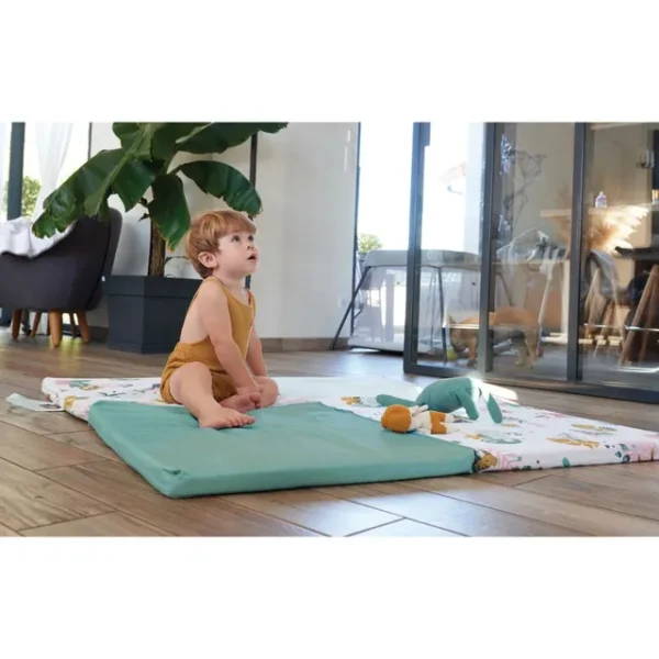Tineo – 3-in-1 Smart & Fun Playmat, Jungle Buddies – 120 x 120 cm