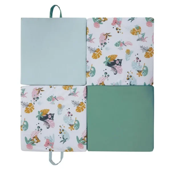 Tineo – 3-in-1 Smart & Fun Playmat, Jungle Buddies – 120 x 120 cm