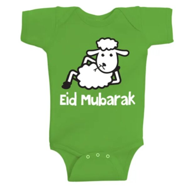 Twinkle Hands – Eid Mubarak – Baby Onesie – Green