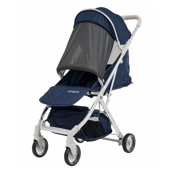 Uniqoo – 4 Blue Urban Stroller with Protective Shield