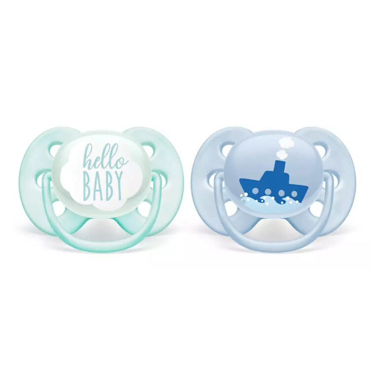 Philips Avent Sthr Sil Soft 0-6M Boy Deco X2