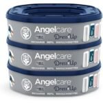 Angelcare – 3 Pack Refill Octagonal – Grey Blue