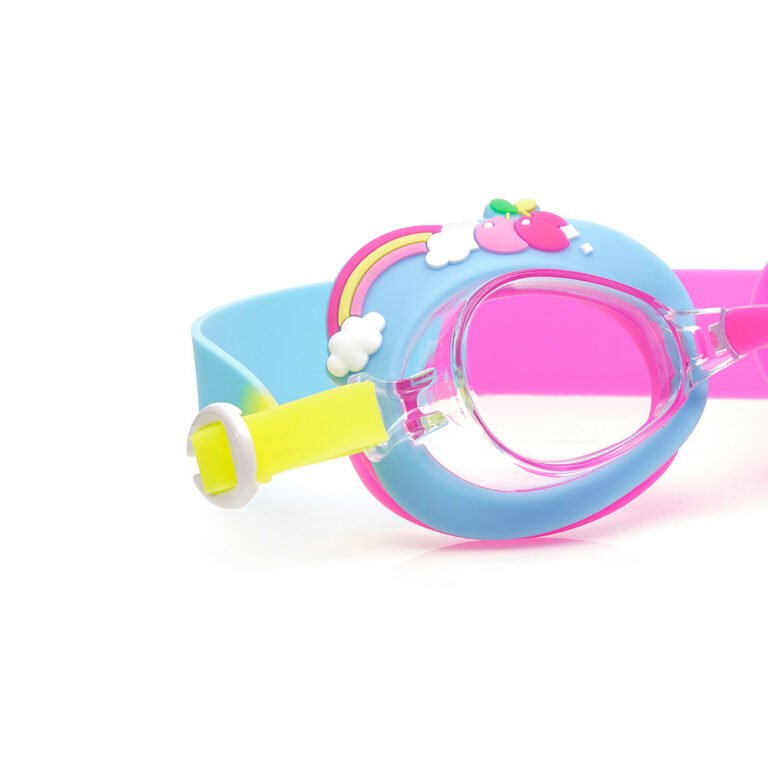 Aqua2ude - Blue Rainbow Swim Goggles for Kids