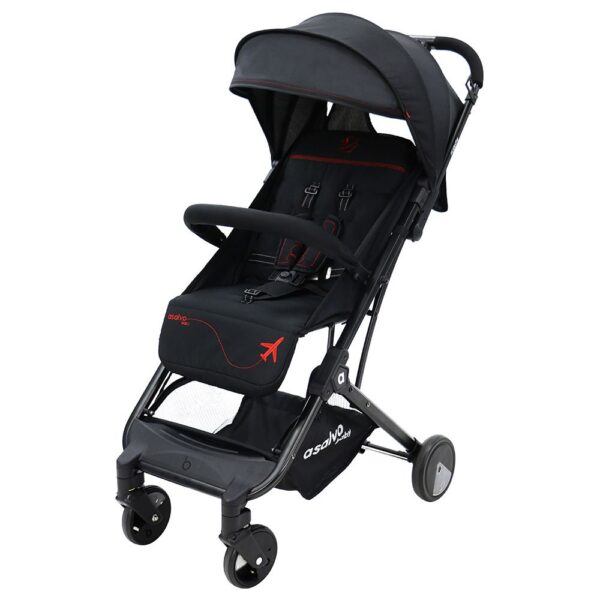 Asalvo – Stroller Travel+ – Black Red