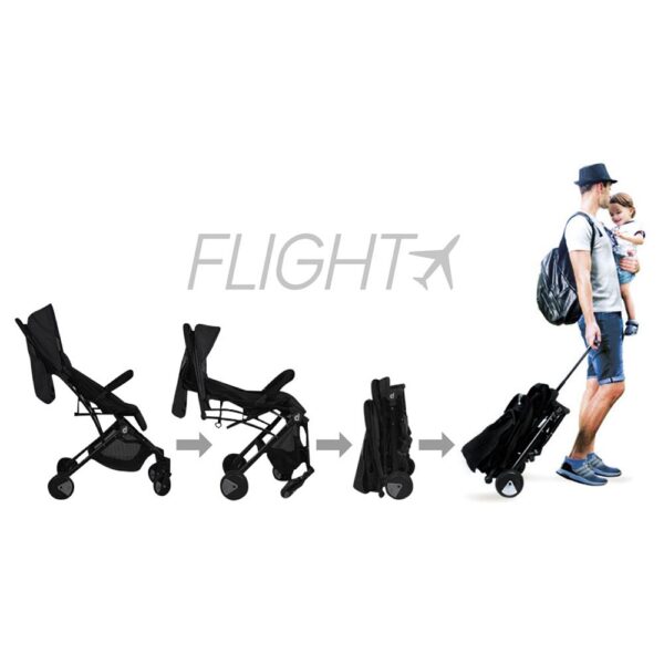 Asalvo – Stroller Travel+ – Black Red