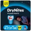 Huggies – Drynites Pyjama Pants, 4-7 Y, Boy, 17-30 Kg – 64 Bed Wetting Pants