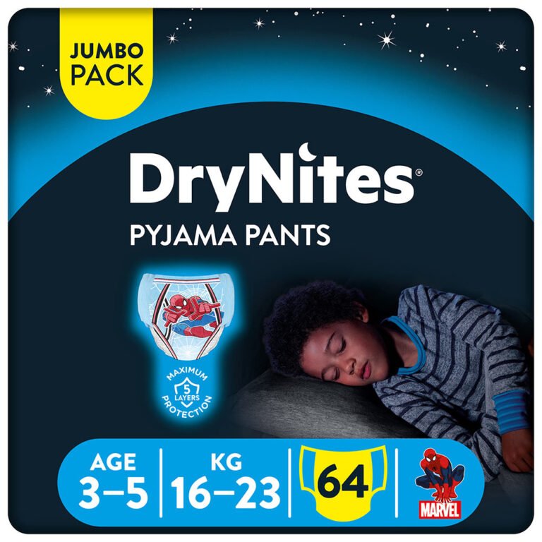 Huggies - Drynites Pyjama Pants, 3-5 Y, Boy, 16-23 Kg - 64 Pants