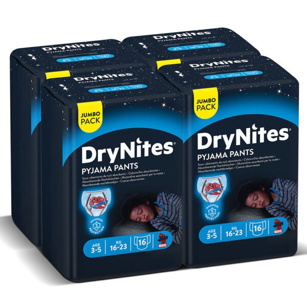 Huggies – Drynites Pyjama Pants, 3-5 Y, Boy, 16-23 Kg – 64 Pants