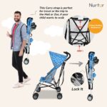 Nurtur – Rex Buggy Stroller Multicolor Lightweight Stroller with Compact Fold – Blue