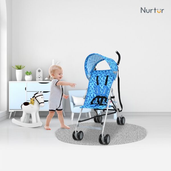 Nurtur – Rex Buggy Stroller Multicolor Lightweight Stroller with Compact Fold – Blue
