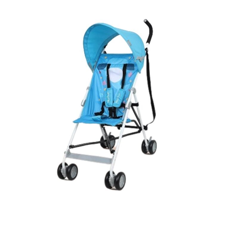 Nurtur - Rex Buggy Stroller Multicolor Lightweight Stroller with Compact Fold - Printed Blue
