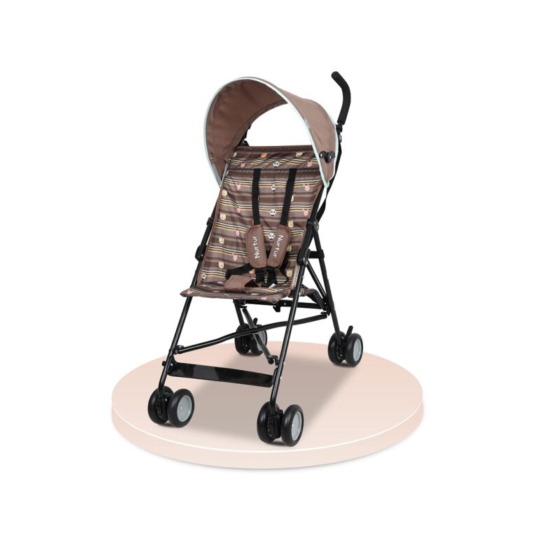 Nurtur - Rex Buggy Stroller, Multicolor Lightweight Stroller with Compact Fold - Brown