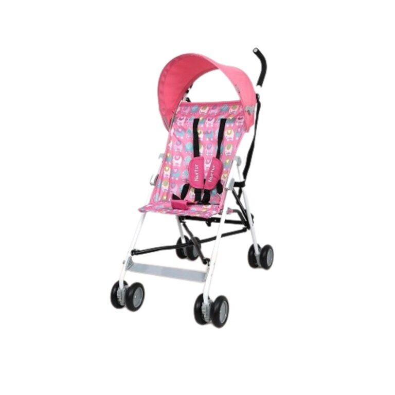 Nurtur - Rex Buggy Strolle Multicolor Lightweight Stroller with Compact Fold - Pink