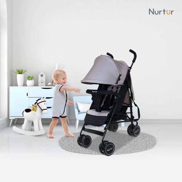 Nurtur Archer Baby/Kids Lightweight Stroller – (0-36 months) – Grey