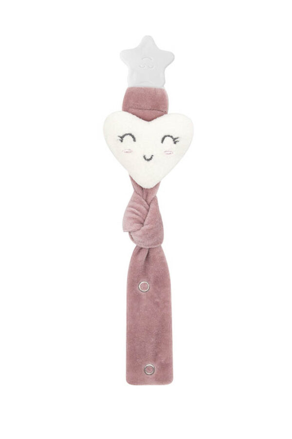 Babyjem – Soother Holder Heart Rose 0 Months
