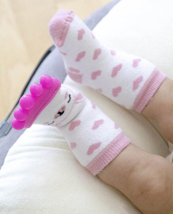 Babyjem – Teether Sock – Pink 3-12 Months
