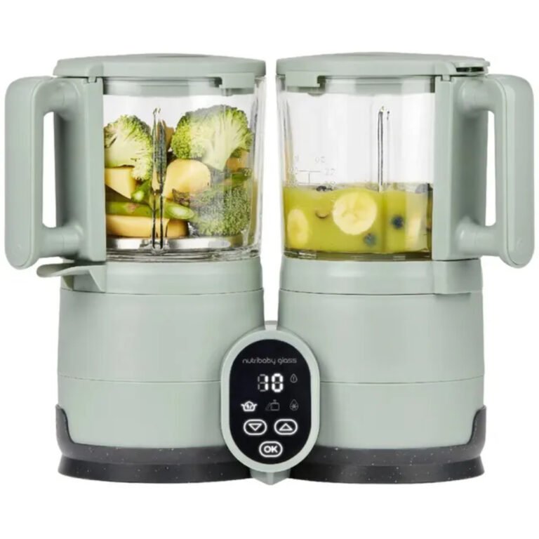 Babymoov - Nutribaby Glass 4 In 1 Eco Food Station – Celadon Green