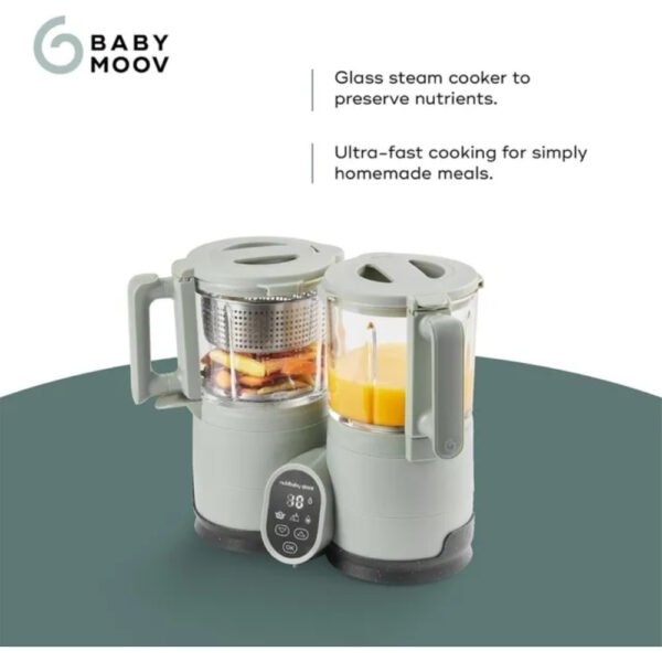 Babymoov – Nutribaby Glass 4 In 1 Eco Food Station – Celadon Green