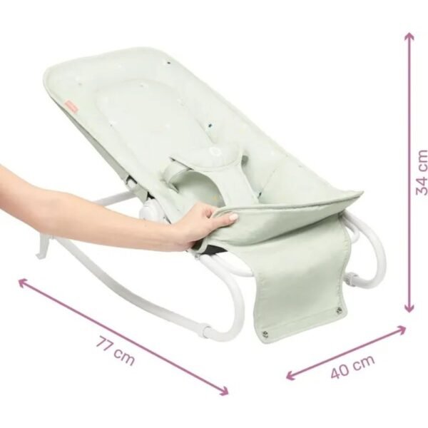 Badabulle – Foldable Bouncer Baby Chair Rocker – Lichen