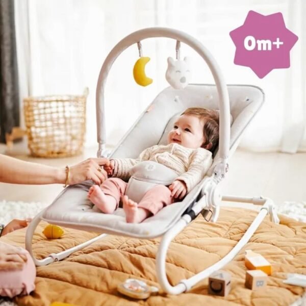 Badabulle – Foldable Bouncer Baby Chair Rocker – Lichen