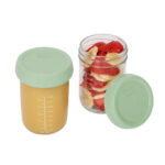 Badabulle – Glass Containers – Sage Green – Pack of 2