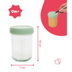 Badabulle – Glass Containers – Sage Green – Pack of 2