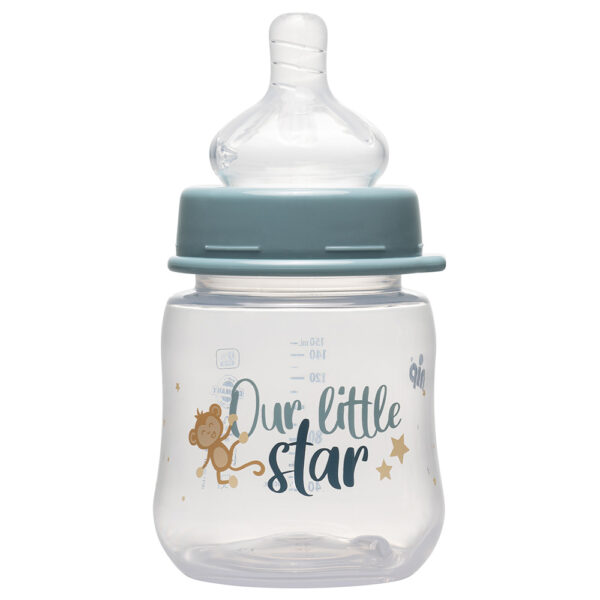 Nip – Wide Neck PP Silicone Bottle 150Ml – Star Blue