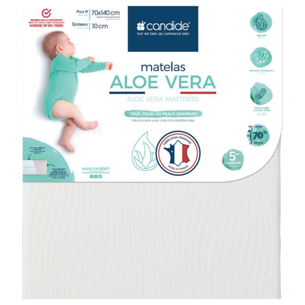 Candide – Aloevera Mattress w/ Removable Cover – 70 x 140cm