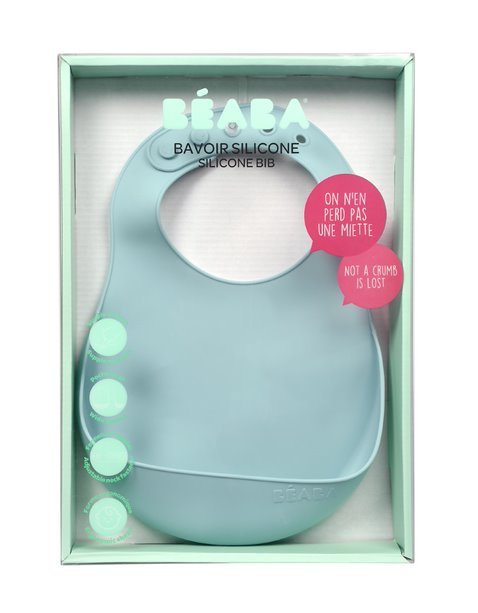 Beaba - Silicone Bib - Airy Green