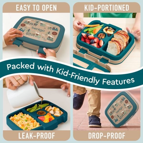 Bentgo – Kids Prints Lunchbox – Trains
