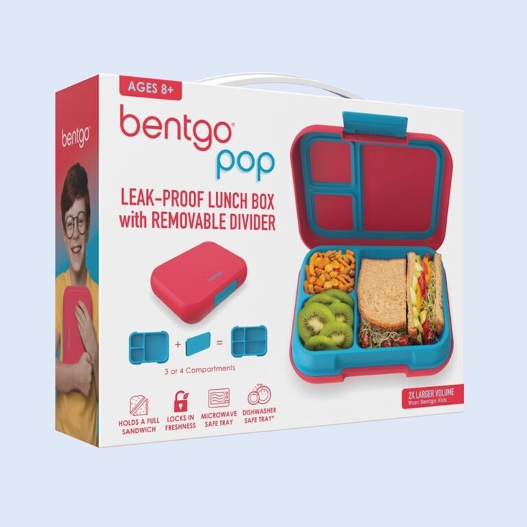 Bentgo - Pop Lunchbox - Flame Red/Turqooise