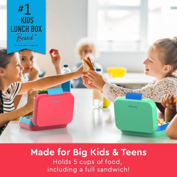 Bentgo – Pop Lunchbox – Flame Red/Turqooise
