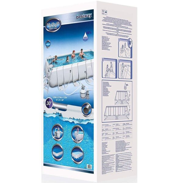 Bestway Above Ground Frame Pool Rectangular – 549 x 122 x 274 cm