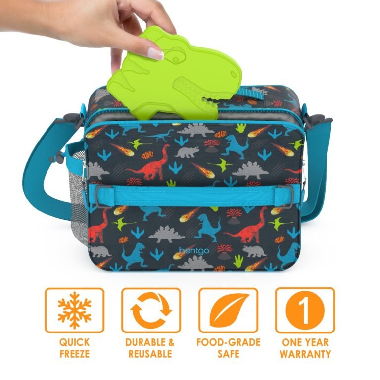 Bentgo Buddies Reusable Ice Pack - Dinosaur, Pack of 4