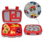 Bentgo – Kids Prints Leak-Proof 5-Compartment Lunch Box – Trucks