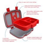 Bentgo – Kids Prints Leak-Proof 5-Compartment Lunch Box – Trucks