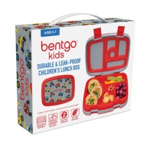 Bentgo – Kids Prints Leak-Proof 5-Compartment Lunch Box – Trucks