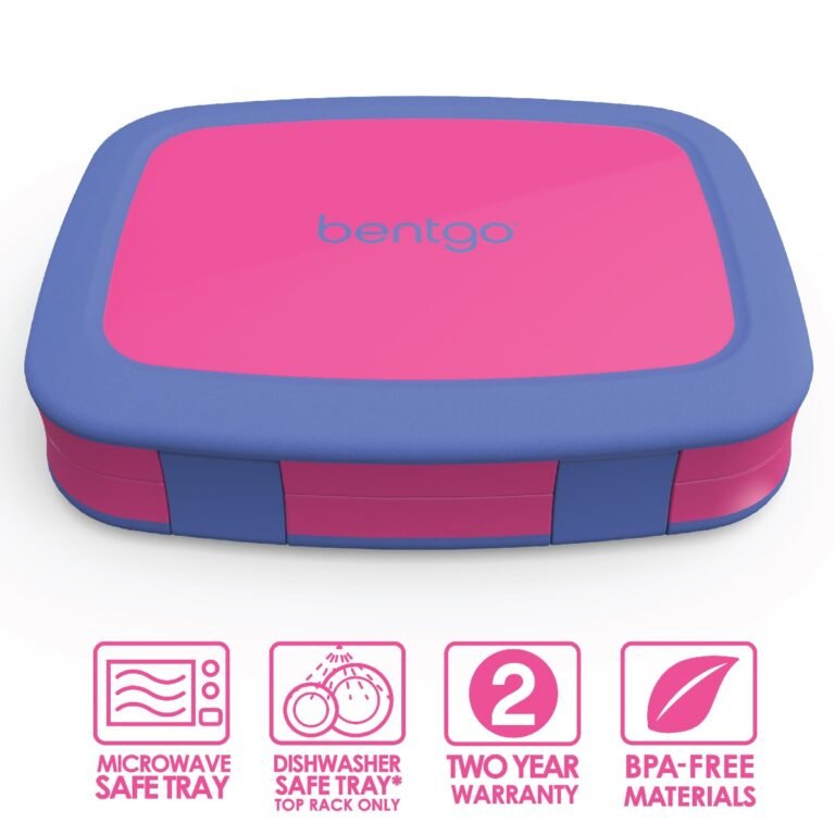 Bentgo - Bento Style Kids Brights Lunch Box - Fuchsia